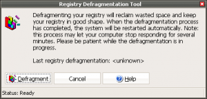 Registry Defragmentation Tool